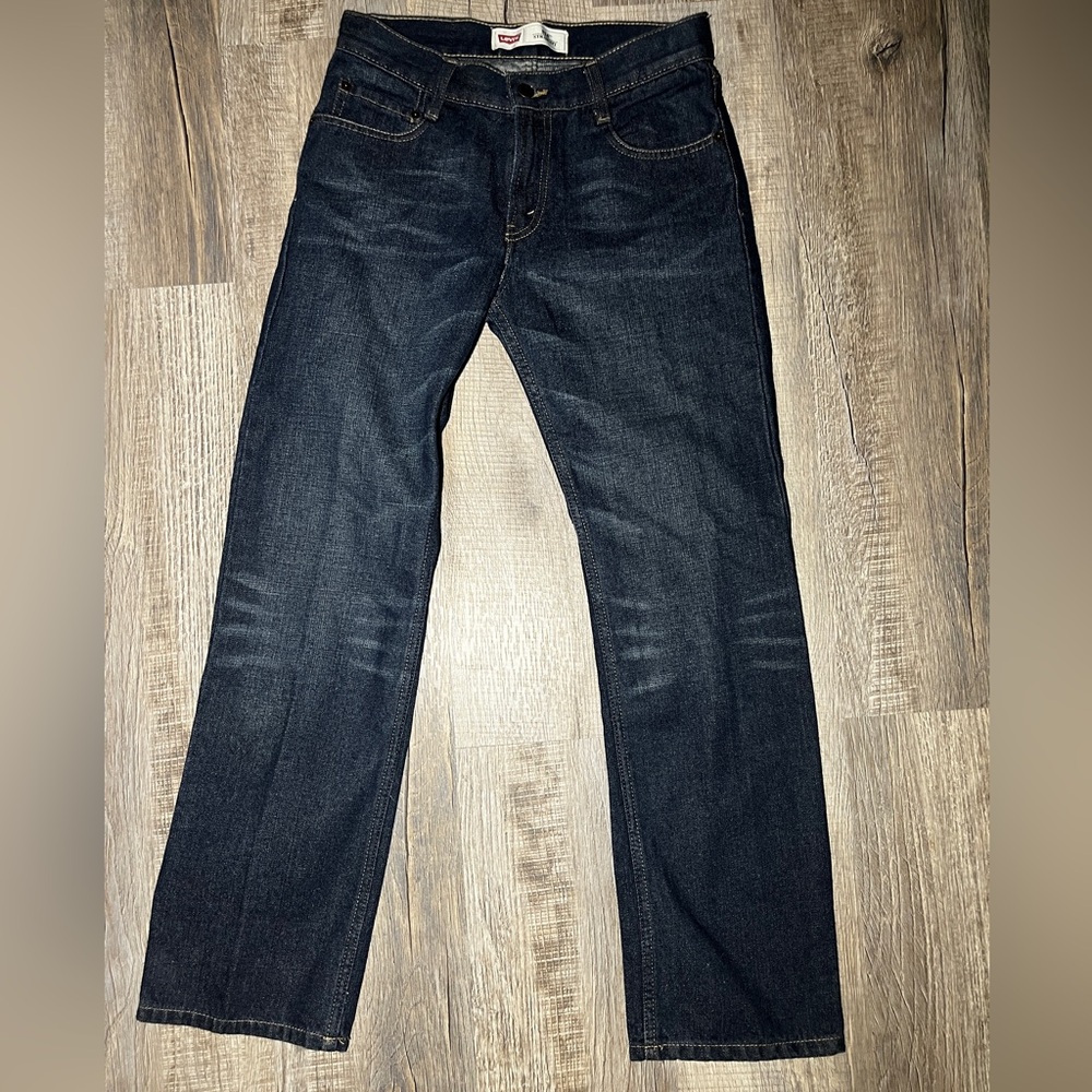 Levi’s 514 Straight Jeans - Dark Wash - Men’s Size 28x28 - Like New -100% Cotton